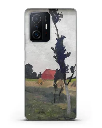 Чехол Пейзаж Ворпсведера с красным домом (Модерзон-Беккер Паула) силиконовый для Xiaomi 11T