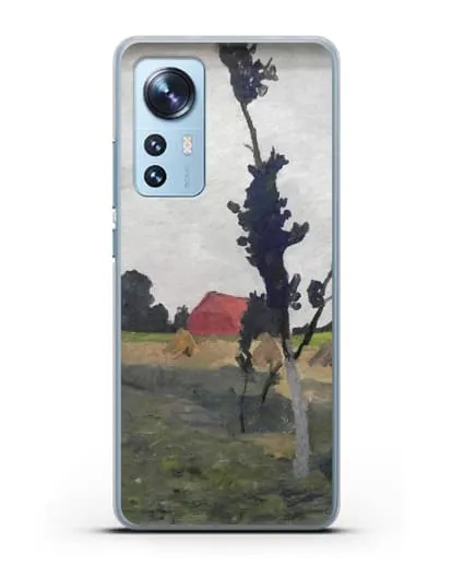 Чехол Пейзаж Ворпсведера с красным домом (Модерзон-Беккер Паула) силиконовый для Xiaomi 12X