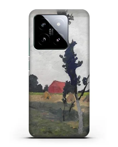 Чехол Пейзаж Ворпсведера с красным домом (Модерзон-Беккер Паула) силиконовый для Xiaomi 14