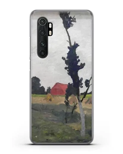 Чехол Пейзаж Ворпсведера с красным домом (Модерзон-Беккер Паула) силиконовый для Xiaomi Mi 10 Lite