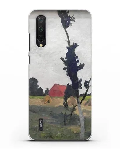 Чехол Пейзаж Ворпсведера с красным домом (Модерзон-Беккер Паула) силиконовый для Xiaomi Mi 9 Lite