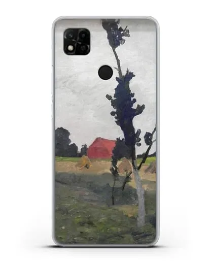 Чехол Пейзаж Ворпсведера с красным домом (Модерзон-Беккер Паула) силиконовый для Xiaomi Redmi 10A