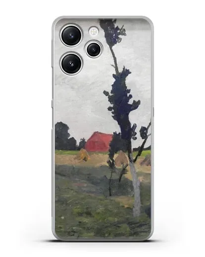 Чехол Пейзаж Ворпсведера с красным домом (Модерзон-Беккер Паула) силиконовый для Xiaomi Redmi 12