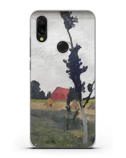 Чехол Пейзаж Ворпсведера с красным домом (Модерзон-Беккер Паула) силиконовый для Xiaomi Redmi 7