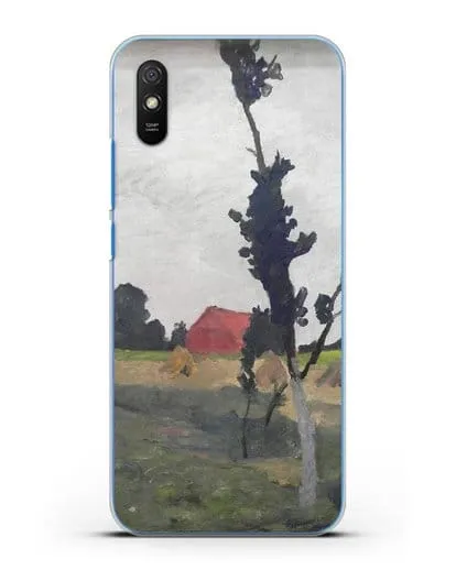 Чехол Пейзаж Ворпсведера с красным домом (Модерзон-Беккер Паула) силиконовый для Xiaomi Redmi 9A