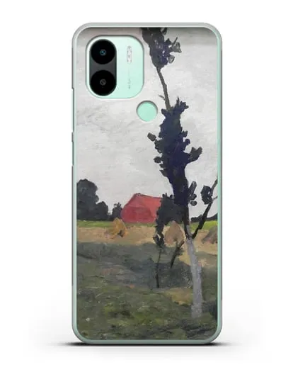 Чехол Пейзаж Ворпсведера с красным домом (Модерзон-Беккер Паула) силиконовый для Xiaomi Redmi A2 Plus