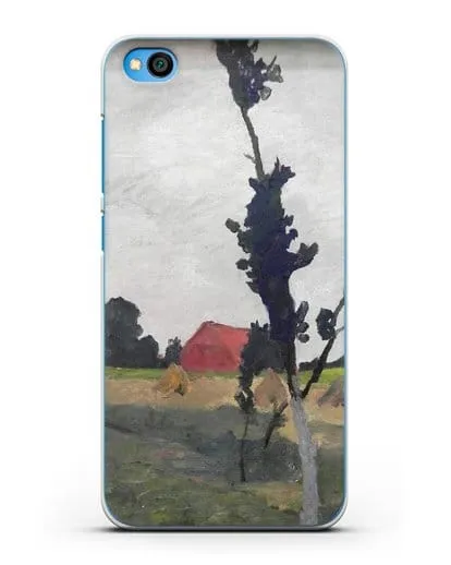 Чехол Пейзаж Ворпсведера с красным домом (Модерзон-Беккер Паула) силиконовый для Xiaomi Redmi Go