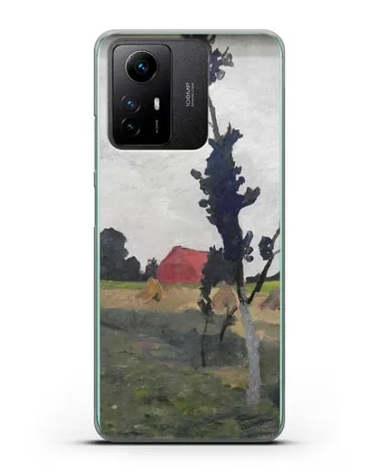 Чехол Пейзаж Ворпсведера с красным домом (Модерзон-Беккер Паула) силиконовый для Xiaomi Redmi Note 12S