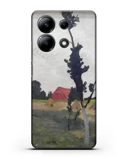 Чехол Пейзаж Ворпсведера с красным домом (Модерзон-Беккер Паула) силиконовый для Xiaomi Redmi Note 13 4G