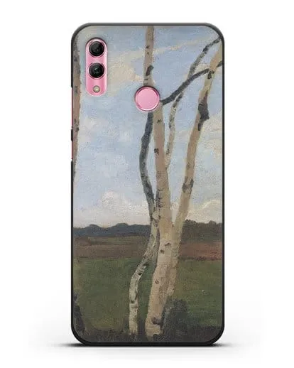 Чехол Пейзаж с березовыми стволами (Модерзон-Беккер Паула) силиконовый для Honor 10 Lite