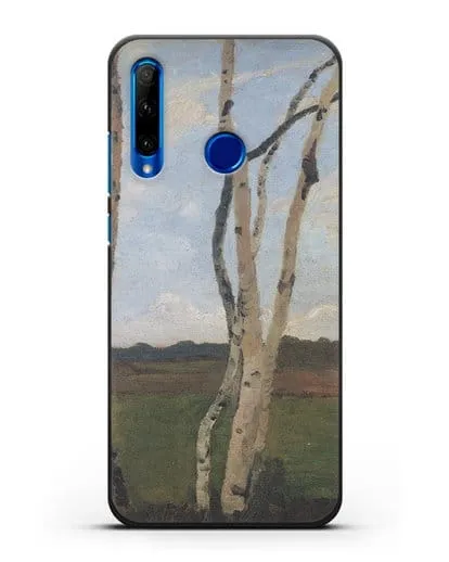 Чехол Пейзаж с березовыми стволами (Модерзон-Беккер Паула) силиконовый для Honor 10i