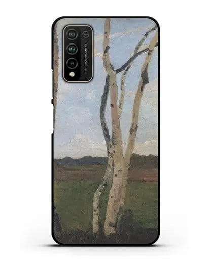 Чехол Пейзаж с березовыми стволами (Модерзон-Беккер Паула) силиконовый для Honor 10X Lite
