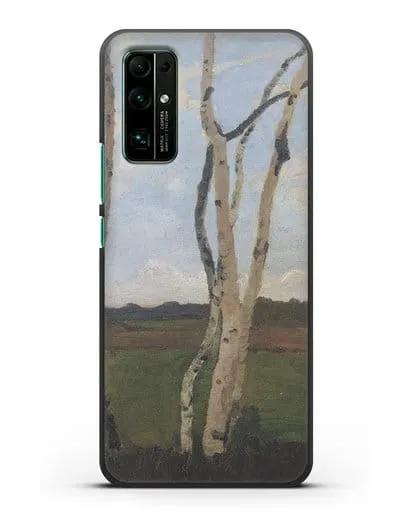 Чехол Пейзаж с березовыми стволами (Модерзон-Беккер Паула) силиконовый для Honor 30