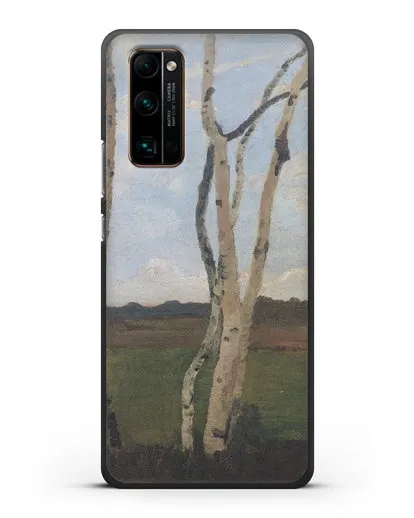 Чехол Пейзаж с березовыми стволами (Модерзон-Беккер Паула) силиконовый для Honor 30 Pro