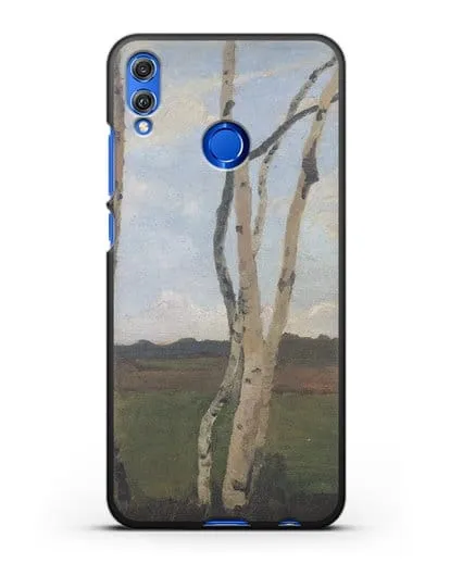 Чехол Пейзаж с березовыми стволами (Модерзон-Беккер Паула) силиконовый для Honor 8X