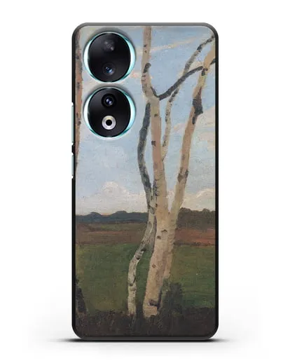 Чехол Пейзаж с березовыми стволами (Модерзон-Беккер Паула) силиконовый для Honor 90