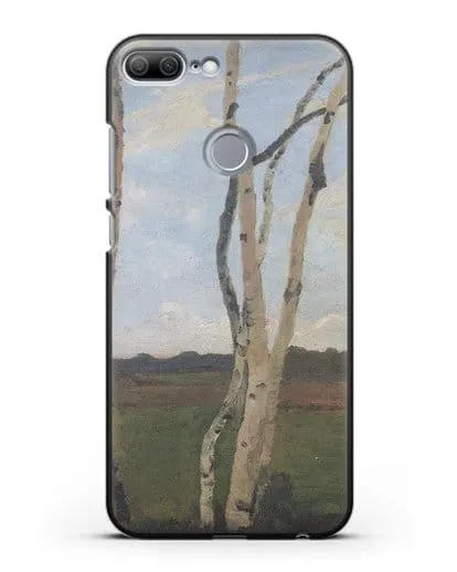 Чехол Пейзаж с березовыми стволами (Модерзон-Беккер Паула) силиконовый для Honor 9 Lite