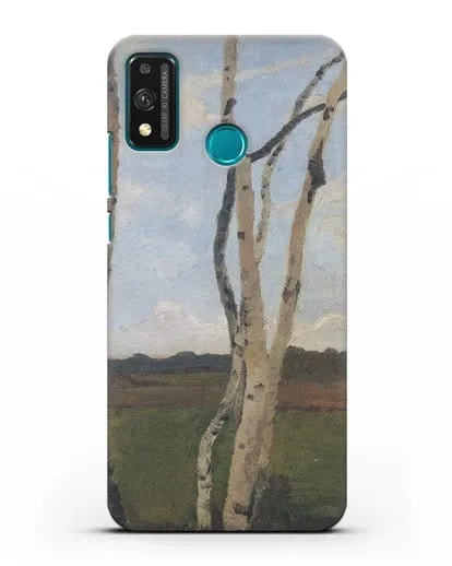 Чехол Пейзаж с березовыми стволами (Модерзон-Беккер Паула) силиконовый для Honor 9X lite