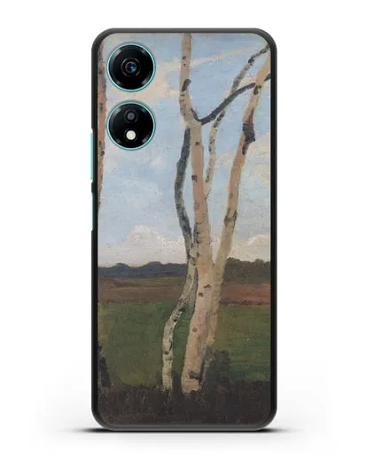 Чехол Пейзаж с березовыми стволами (Модерзон-Беккер Паула) силиконовый для Honor X5 Plus