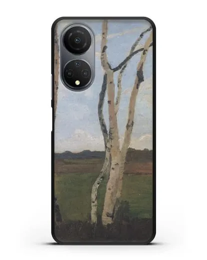 Чехол Пейзаж с березовыми стволами (Модерзон-Беккер Паула) силиконовый для Honor X7