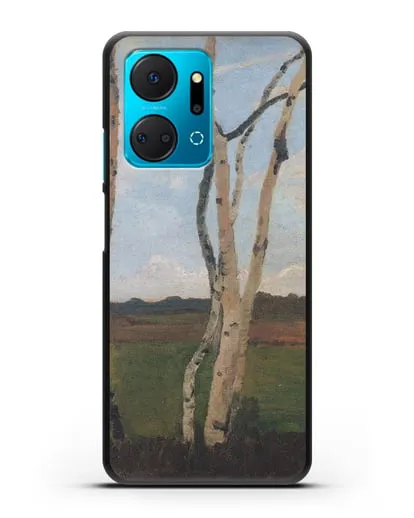 Чехол Пейзаж с березовыми стволами (Модерзон-Беккер Паула) силиконовый для Honor X7a Plus