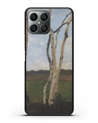 Чехол Пейзаж с березовыми стволами (Модерзон-Беккер Паула) силиконовый для Honor X8