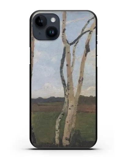 Чехол Пейзаж с березовыми стволами (Модерзон-Беккер Паула) силиконовый для iPhone 14 Plus