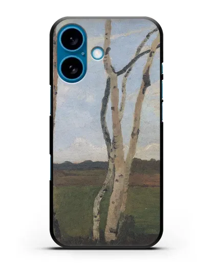 Чехол Пейзаж с березовыми стволами (Модерзон-Беккер Паула) силиконовый для iPhone 16