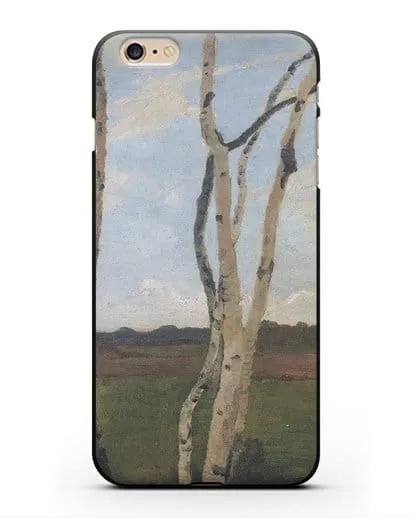 Чехол Пейзаж с березовыми стволами (Модерзон-Беккер Паула) силиконовый для iPhone 6 Plus