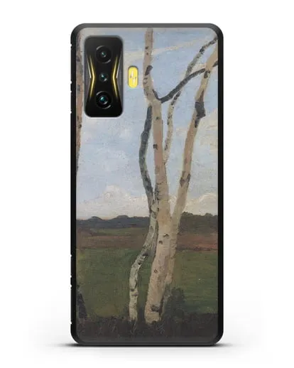 Чехол Пейзаж с березовыми стволами (Модерзон-Беккер Паула) силиконовый для Xiaomi Poco F4 GT