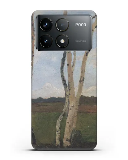 Чехол Пейзаж с березовыми стволами (Модерзон-Беккер Паула) силиконовый для Xiaomi Poco F6 Pro