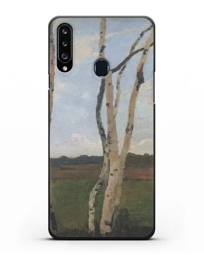 Чехол Пейзаж с березовыми стволами (Модерзон-Беккер Паула) силиконовый для Samsung Galaxy A20s [SM-A207FN]
