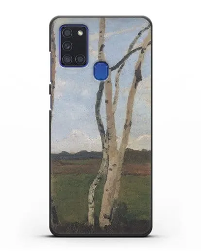 Чехол Пейзаж с березовыми стволами (Модерзон-Беккер Паула) силиконовый для Samsung Galaxy A21s [SM-A217F]