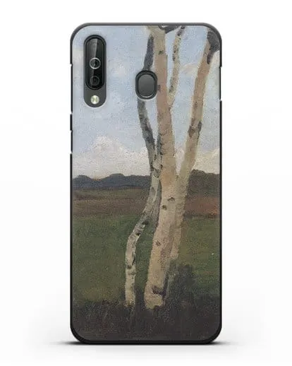 Чехол Пейзаж с березовыми стволами (Модерзон-Беккер Паула) силиконовый для Samsung Galaxy A40s [SM-A507FN]