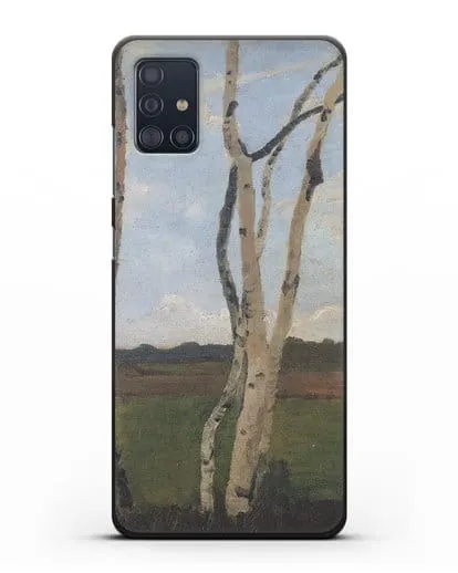 Чехол Пейзаж с березовыми стволами (Модерзон-Беккер Паула) силиконовый для Samsung Galaxy A51 [SM-A515F]