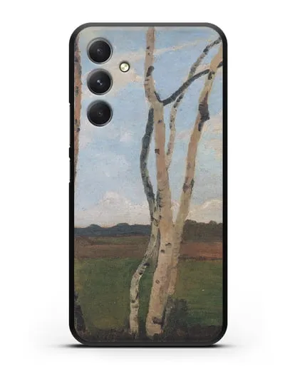 Чехол Пейзаж с березовыми стволами (Модерзон-Беккер Паула) силиконовый для Samsung Galaxy A54 [SM-A536]