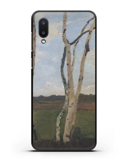 Чехол Пейзаж с березовыми стволами (Модерзон-Беккер Паула) силиконовый для Samsung Galaxy A02 [SM-A022G]