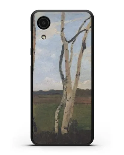 Чехол Пейзаж с березовыми стволами (Модерзон-Беккер Паула) силиконовый для Samsung Galaxy A03 Core [A032F]
