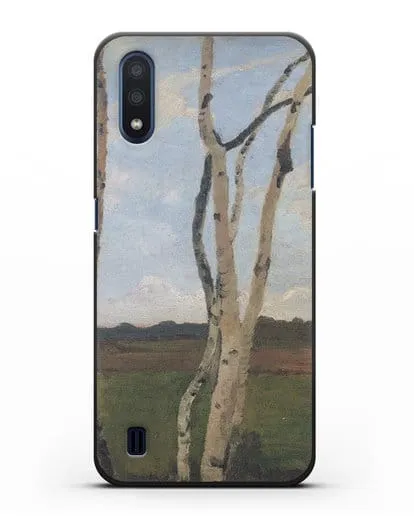 Чехол Пейзаж с березовыми стволами (Модерзон-Беккер Паула) силиконовый для Samsung Galaxy M01 [SM-M015F]