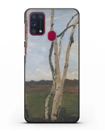 Чехол Пейзаж с березовыми стволами (Модерзон-Беккер Паула) силиконовый для Samsung Galaxy M31 [SM-M315F]
