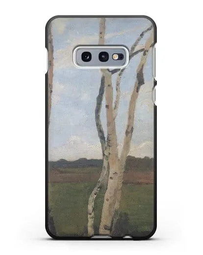 Чехол Пейзаж с березовыми стволами (Модерзон-Беккер Паула) силиконовый для Samsung Galaxy S10e [SM-G970F]