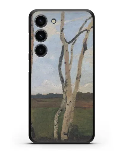 Чехол Пейзаж с березовыми стволами (Модерзон-Беккер Паула) силиконовый для Samsung Galaxy S23 [SM-S911]