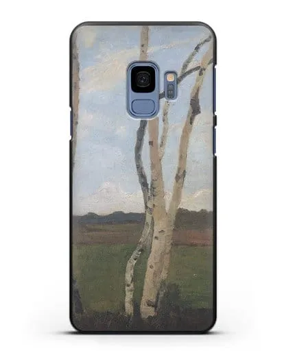 Чехол Пейзаж с березовыми стволами (Модерзон-Беккер Паула) силиконовый для Samsung Galaxy S9 [SM-G960F]
