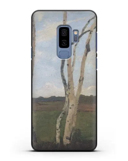 Чехол Пейзаж с березовыми стволами (Модерзон-Беккер Паула) силиконовый для Samsung Galaxy S9 Plus [SM-G965F]