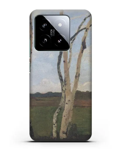 Чехол Пейзаж с березовыми стволами (Модерзон-Беккер Паула) силиконовый для Xiaomi 14