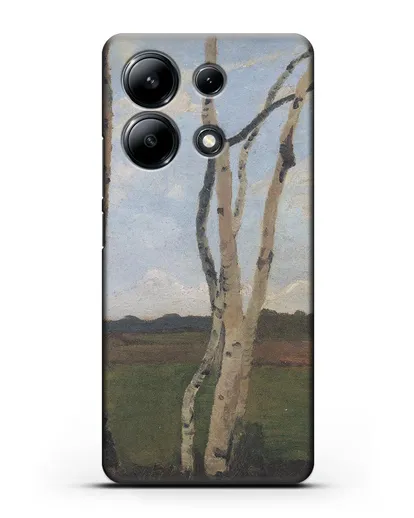 Чехол Пейзаж с березовыми стволами (Модерзон-Беккер Паула) силиконовый для Xiaomi Redmi Note 13 4G
