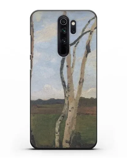 Чехол Пейзаж с березовыми стволами (Модерзон-Беккер Паула) силиконовый для Xiaomi Redmi Note 8 Pro