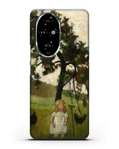 Чехол Елизавета с курицей под яблоней (Модерзон-Беккер Паула) силиконовый для Honor 200 Pro