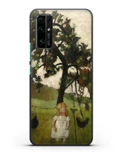 Чехол Елизавета с курицей под яблоней (Модерзон-Беккер Паула) силиконовый для Honor 30