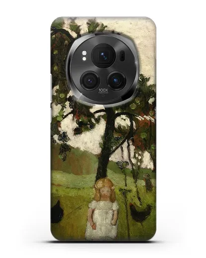 Чехол Елизавета с курицей под яблоней (Модерзон-Беккер Паула) силиконовый для Honor Magic 6 Pro